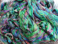 Image 1 of Sari Silk Blend No. 9 in roving/top form - 2.62 ounces - WHOLESALE