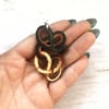 Coachwhip Snake Earrings