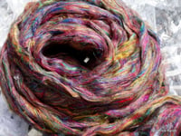 Image 3 of Sari Silk Blend No. 1 in roving/top form - by the ounce - WHOLESALE