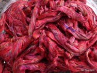 Image 1 of Sari Silk Blend No. 10 in roving/top form - by the ounce - WHOLESALE