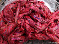 Image 2 of Sari Silk Blend No. 10 in roving/top form - by the ounce - WHOLESALE