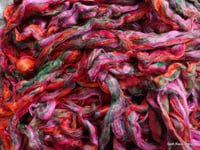 Image 1 of Sari Silk Blend No. 8 in roving/top form - by the ounce - WHOLESALE