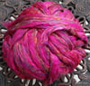 Sari Silk Blend No. 7 in roving/top form - by the ounce - WHOLESALE