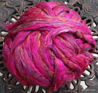 Image 1 of Sari Silk Blend No. 7 in roving/top form - by the ounce - WHOLESALE