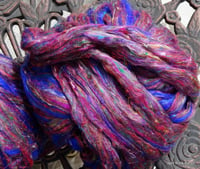 Image 2 of Sari Silk Blend No. 3 in roving/top form - by the ounce - WHOLESALE