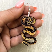 Image 3 of Yellow Python Earrings