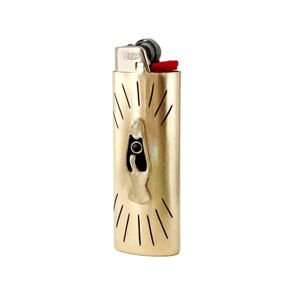 Image of Lava Lamp Lighter Case with Black Onyx