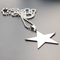 Image 4 of Star Pendant and Chain Stainless Steel