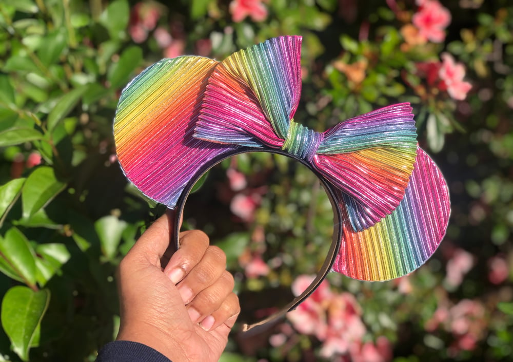 Image of World of color inspired  mouse ears 