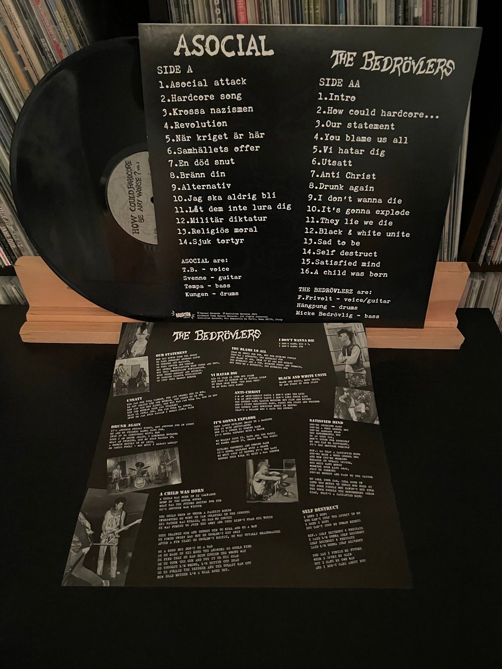 ASOCIAL / THE BEDROVLERS "How Could Hardcore Be Any Worse? Vol 1" LP