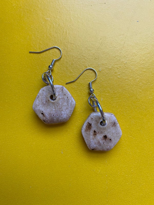 Image of Hexagon Earrings