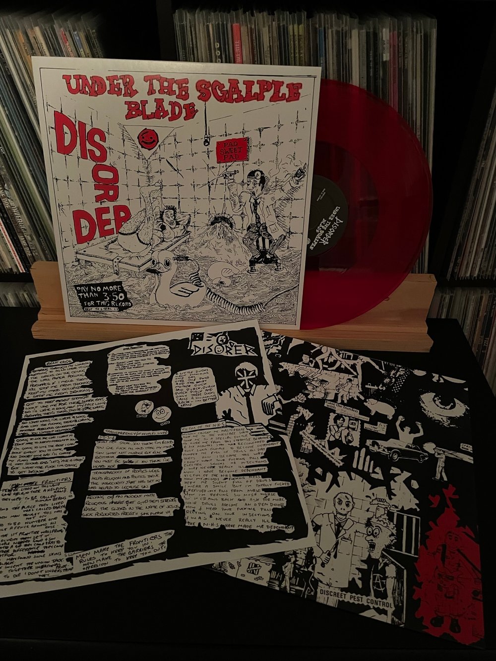 DISORDER "Under The Scalple Blade" LP