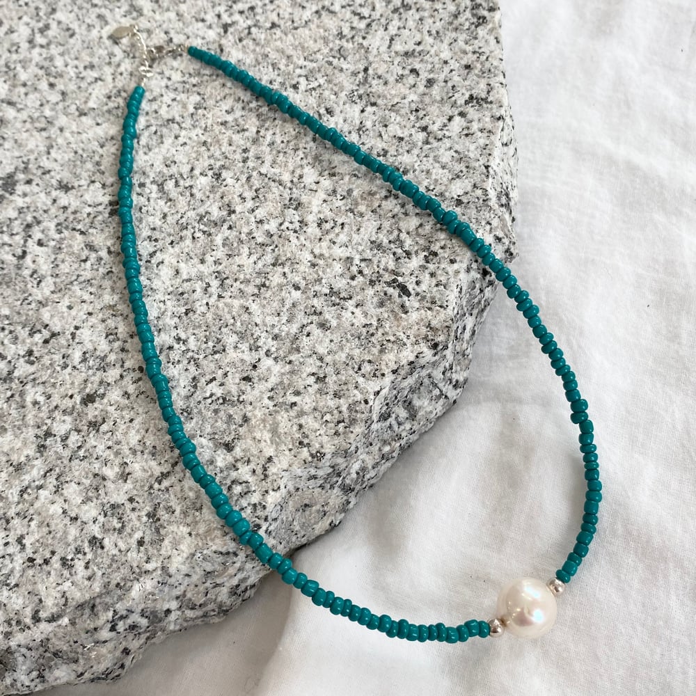 Image of ALENA NECKLACE SEAGREEN