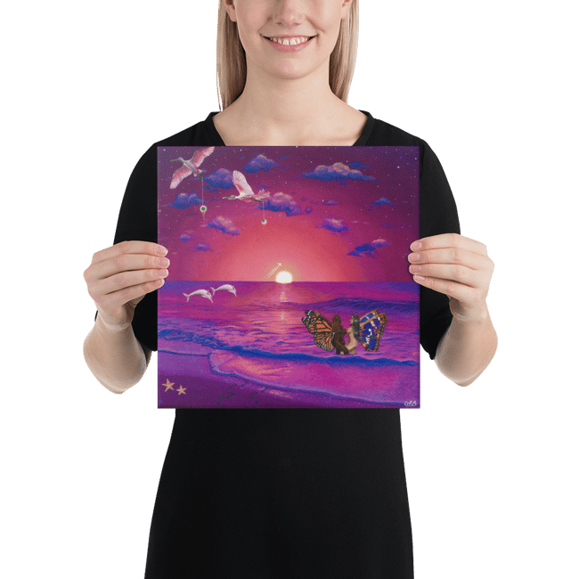 Meet you at sunset canvas