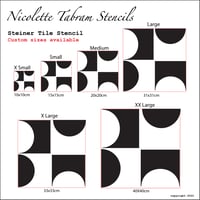 Image 2 of Steiner Tile Stencils for Floors, Tiles and Walls-Geometric Stencil - DIY Floor Project.