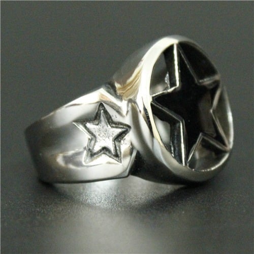 Blackstar Stainless Steel Mens Ring 
