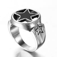 Image 1 of Blackstar Stainless Steel Mens Ring 