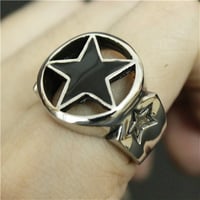 Image 2 of Blackstar Stainless Steel Mens Ring 
