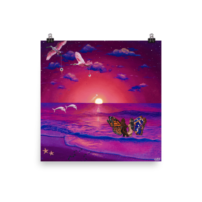 Meet you at sunset poster 