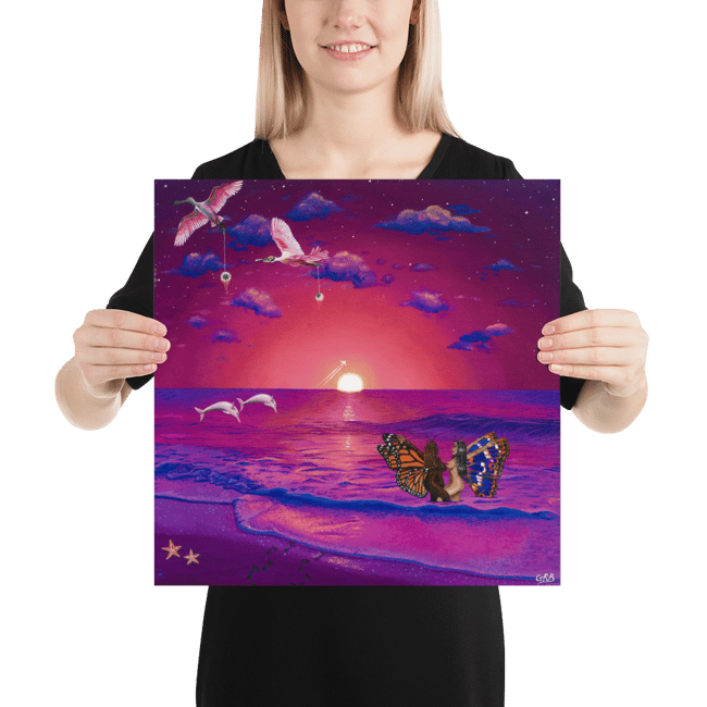 Meet you at sunset poster 