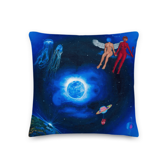 Once in a blue moon pillow