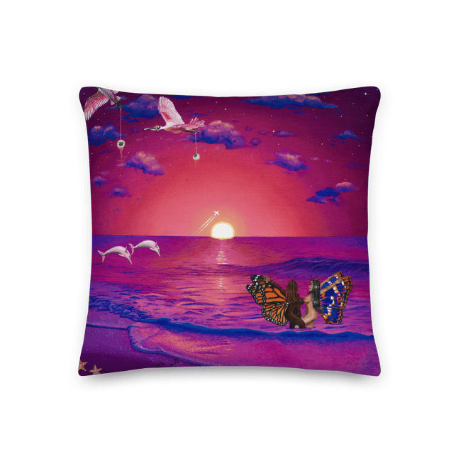 Meet you at sunset pillow