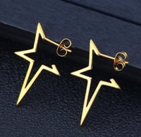 Image 1 of Lightning Bolt and Star Earrings