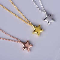 Image 3 of Tiny Blackstar Pendant and Necklace