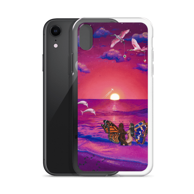Meet you at sunset iPhone case 