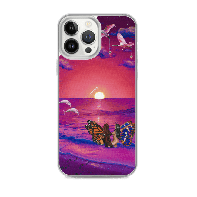 Meet you at sunset iPhone case 
