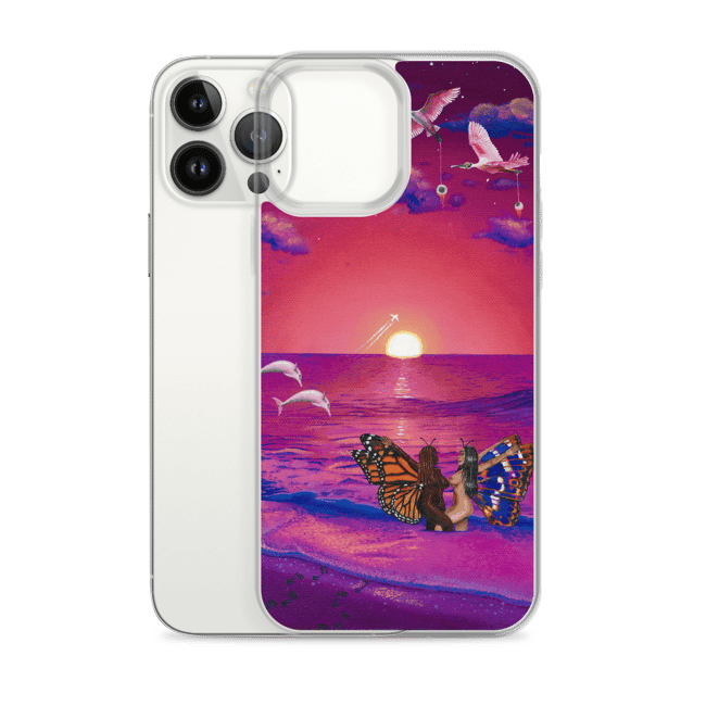 Meet you at sunset iPhone case 
