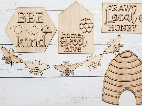 Image of DIY Bee Tier Tray Kit