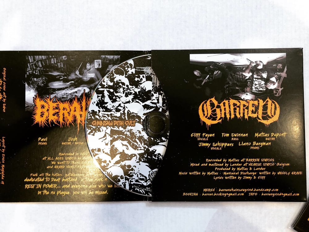 Berated/Barren: Chainsaw Deth Cult- CD