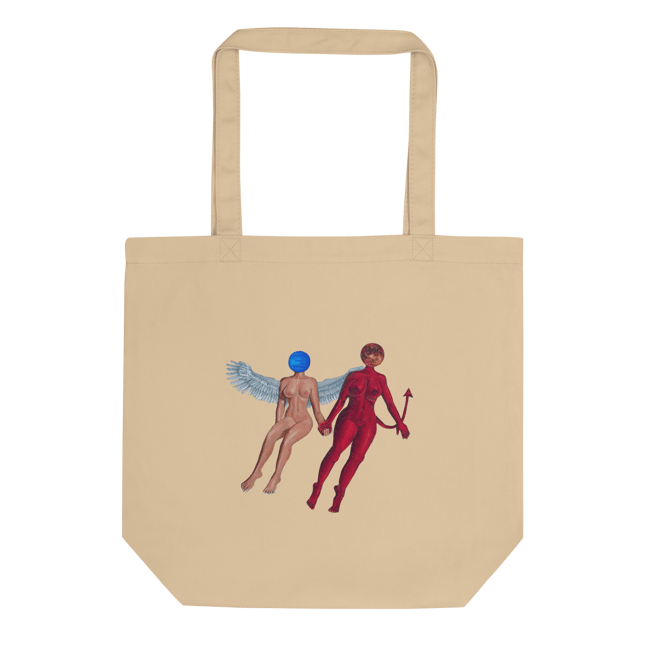 Once in a blue moon medium tote bag