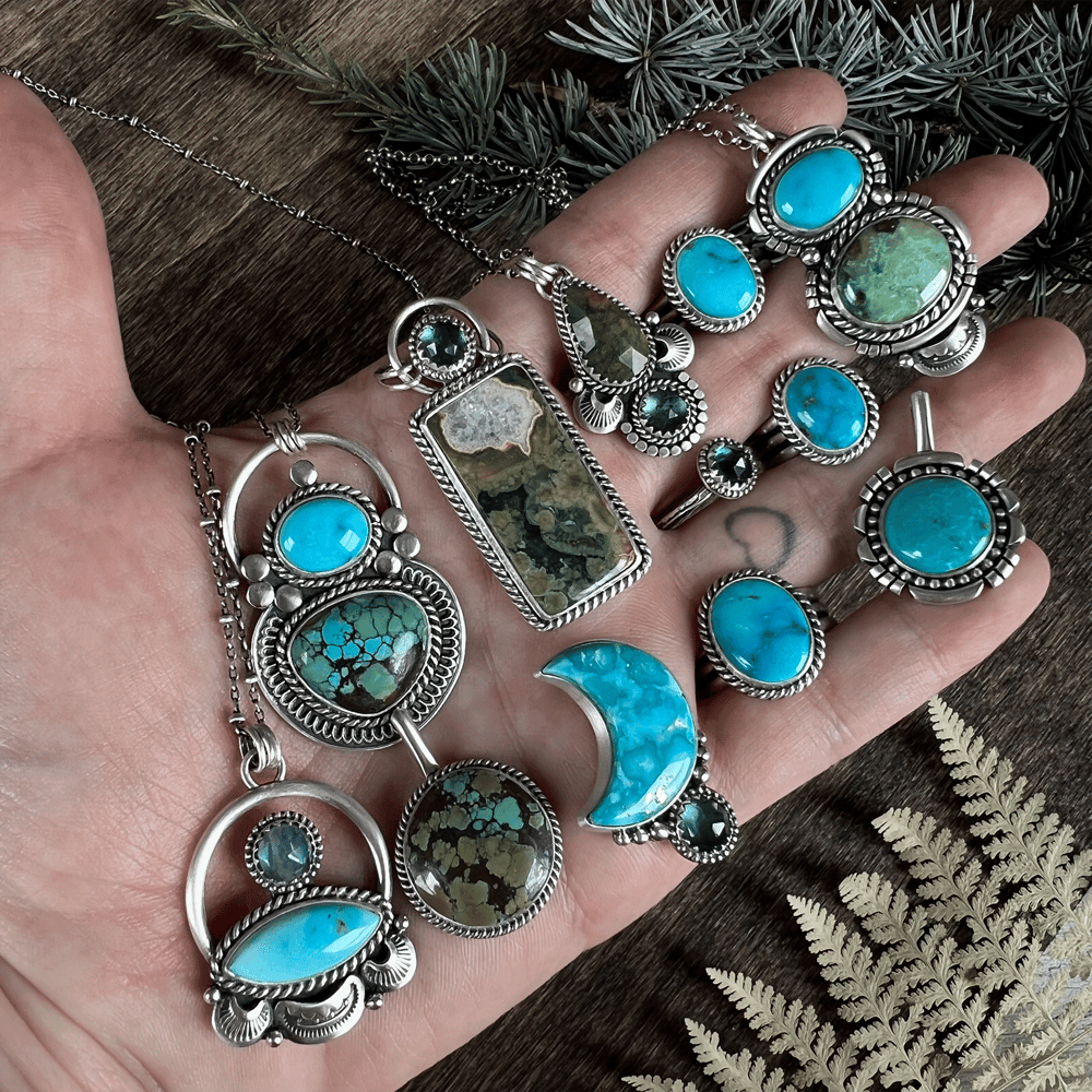 Image of Sonoran Rose Turquoise Rings