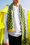 Fragile scarf in yellow green