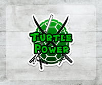 Image 1 of Teenage Mutant Ninja Turtles | Turtle Power | Weatherproof Vinyl Sticker