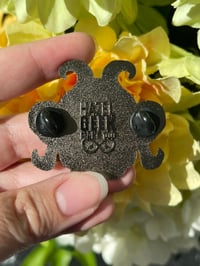 Image 3 of 2 Inch Trans Pride Octopus enamel pin - Black Nickel