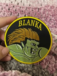 Image 1 of Blanka - Retro Street Fighter 3.5 inch wide iron on patch