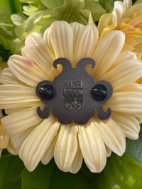 Image 3 of 2 Inch Pansexual Pride Octopus enamel pin - Black Nickle