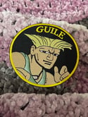 Guile - Retro Street Fighter 3.5 inch wide iron on patch