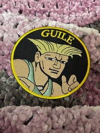 Image 2 of Guile - Retro Street Fighter 3.5 inch wide iron on patch