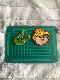 Image 2 of 2 pack 2.5 inch Maple Story mushroom slime Patches