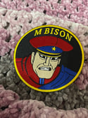 M Bison - Retro Street Fighter 3.5 inch wide iron on patch