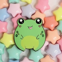 Image 1 of Clover the Frog Hard Enamel Pin