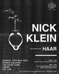 Ticket | Live performance | Nick Klein | Sunday 15th May 2022 