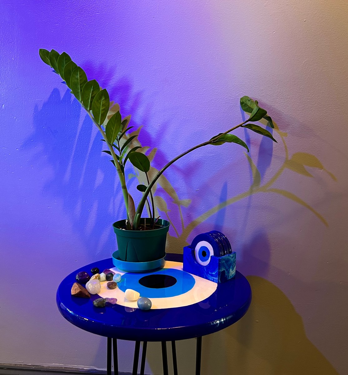 Evil Eye Table Mari Mocha