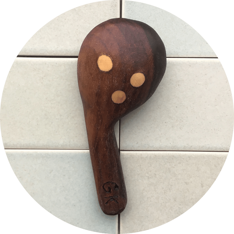 Walnut Scoop Cherry Dots Image 3