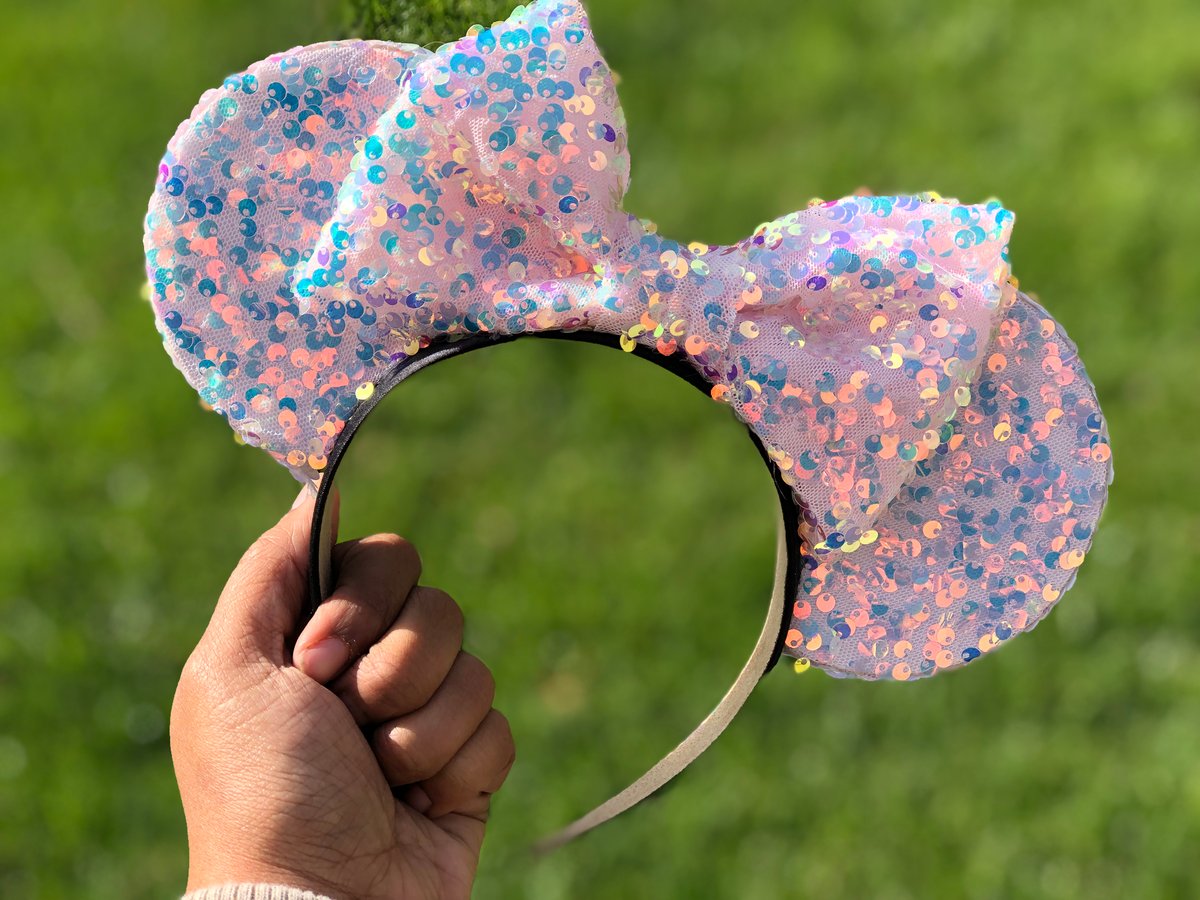 Image of Iridescent Princess shimmery mouse ears 