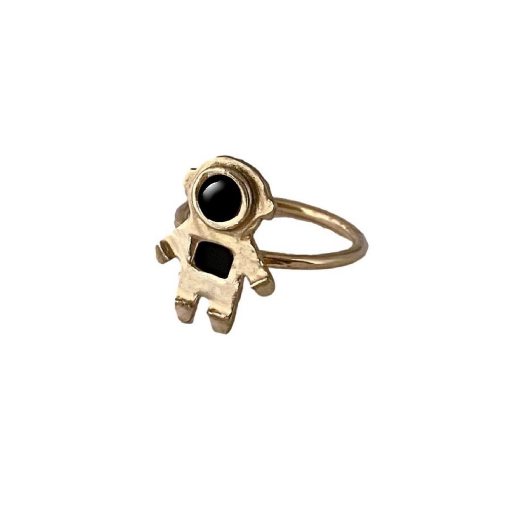 Image of Astronaut Ring with Black Onyx